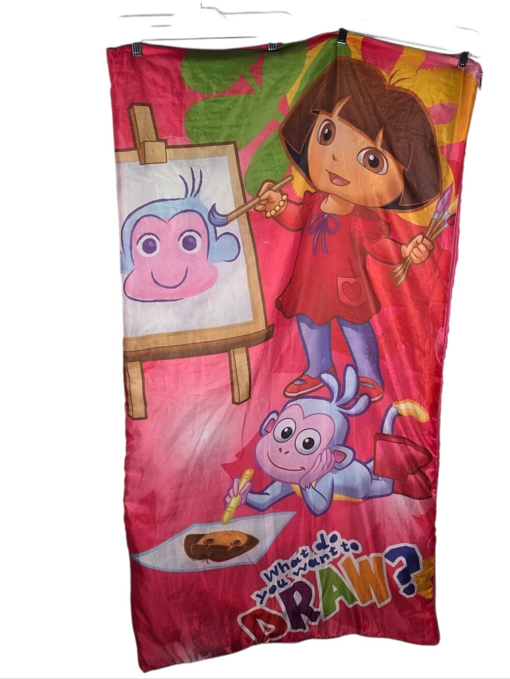 Nickelodeon Y2k 2010 Dora The Explorer Boots Pink Kids Sleeping Bag